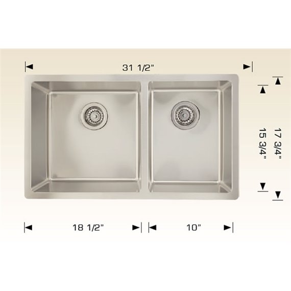 Bosco 207119 Standard Series Stainless Steel Kitchen Sink