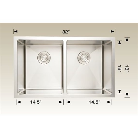 Bosco 208001 Standard Series Stainless Steel Kitchen Sink