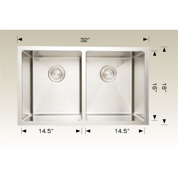 Bosco 208005 Standard Series Stainless Steel Kitchen Sink