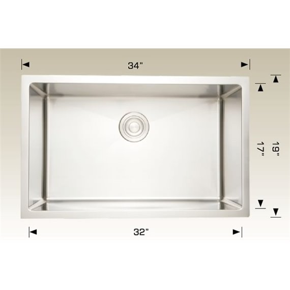 Bosco 208033 Standard Series Stainless Steel Kitchen Sink