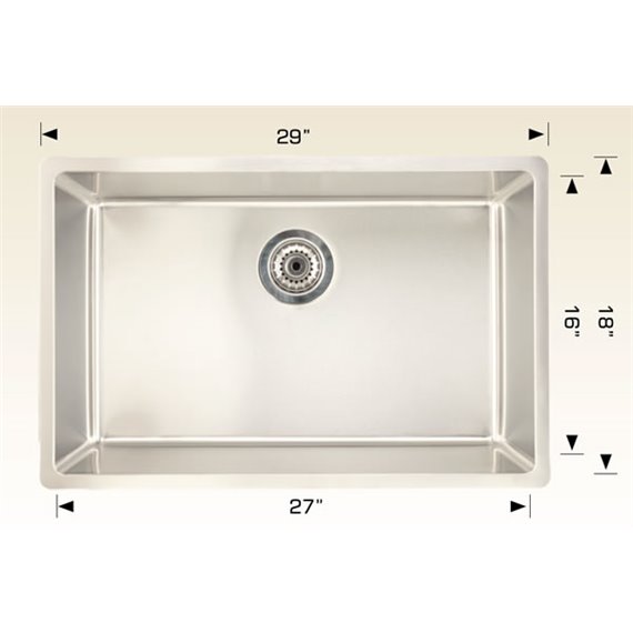 Bosco 208039 Builder Series Stainless Steel Kitchen Sink