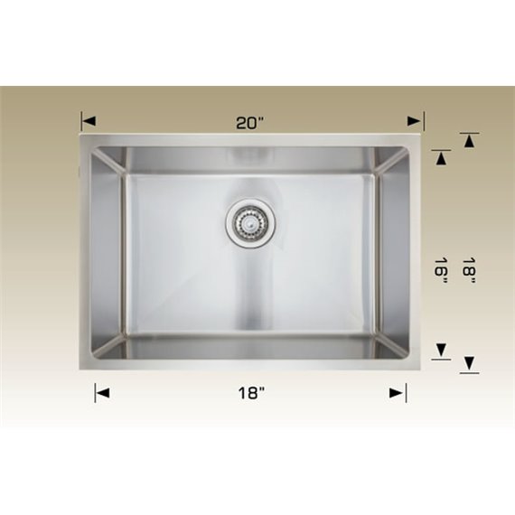 Bosco 208052 Super Series Stainless Steel Kitchen Sink