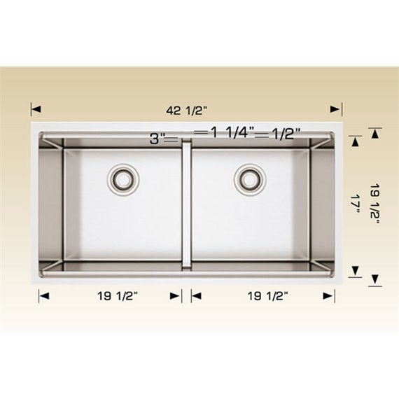 Bosco 224219 Linear Granite Series Kitchen Sink