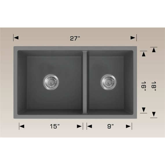 Bosco 225127 Granite Series Kitchen Sinks