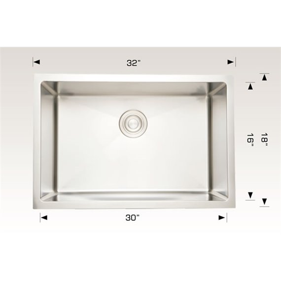 Bosco 203313 Plus Diamond Plus Series Stainless Steel Kitchen Sink