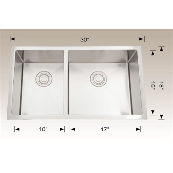 Bosco 203317R Plus Deluxe Plus Series Stainless Steel Kitchen Sink