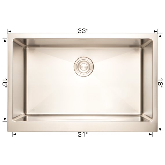 Bosco 203336 Plus Titanium Series Stainless Steel Kitchen Sink