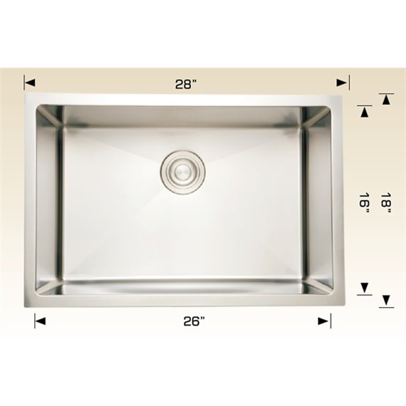 Bosco 203338 Plus Titanium Series Stainless Steel Kitchen Sink