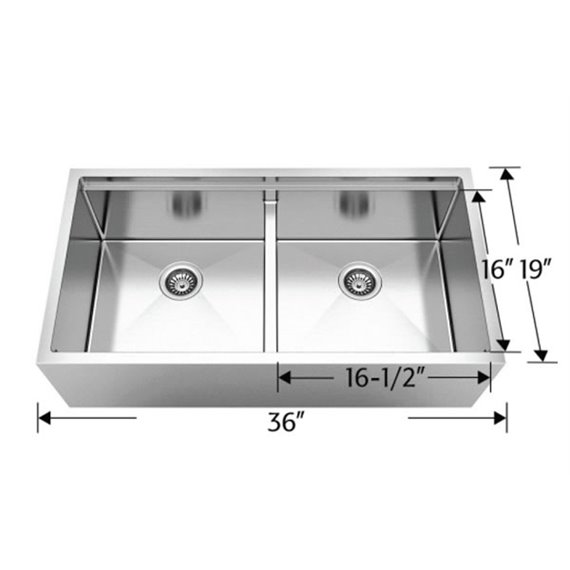 Bosco 203625M Titanium Series Plus Stainless Steel Kitchen Sink