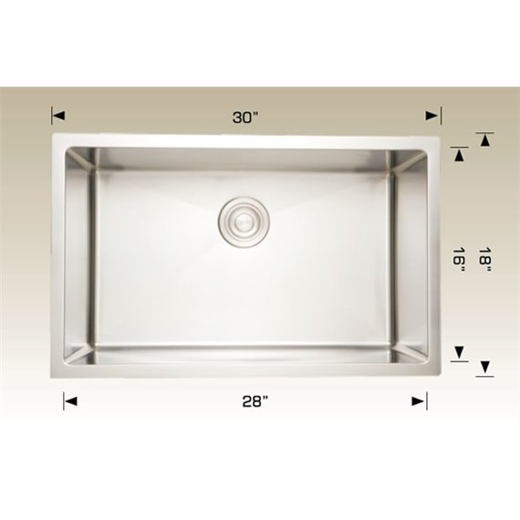 Bosco 208002 Plus Standard Plus Series Stainless Steel Kitchen Sink