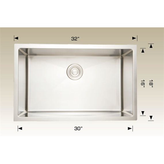 Bosco 208003 Plus Standard Plus Series Stainless Steel Kitchen Sink