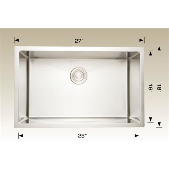 Bosco 208004 Plus Standard Plus Series Stainless Steel Kitchen Sink
