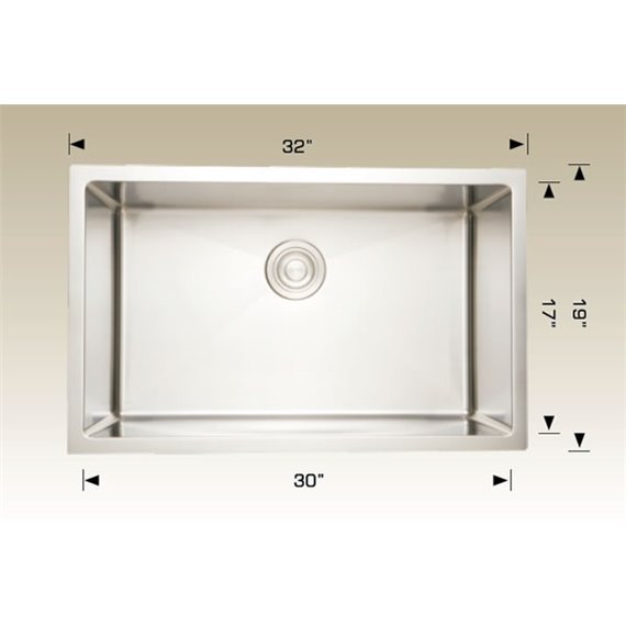 Bosco 208034 Plus Standard Plus Series Stainless Steel Kitchen Sink