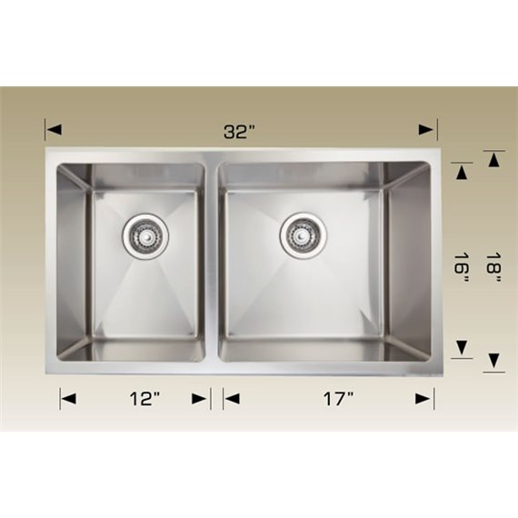 Bosco 208042R Super Series Stainless Steel Kitchen Sink