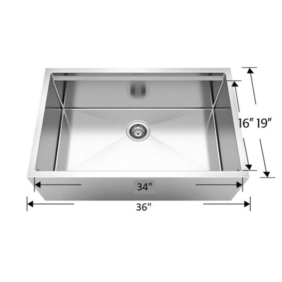 Bosco 213625M Titanium Series Plus Stainless Steel Kitchen Sink