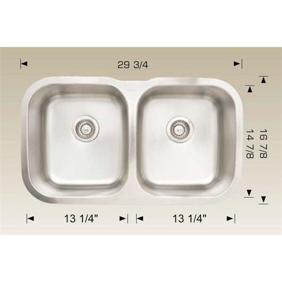 Bosco HU207010 Standard Series Stainless Steel Kitchen Sink