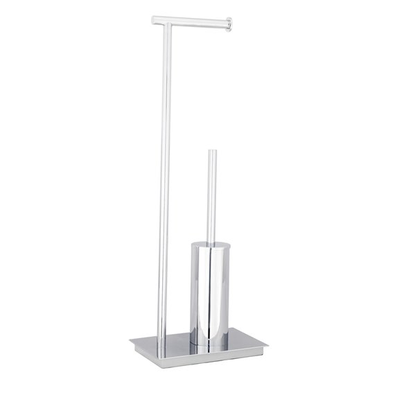 Baril A85-2049-40 A85 Toilet Paper Holder With Toilet Brush On Pedestal
