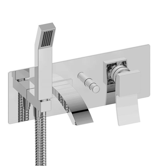 Baril B08-2000-00 M B08 Wall-Mounted Tub Faucet With Hand Shower