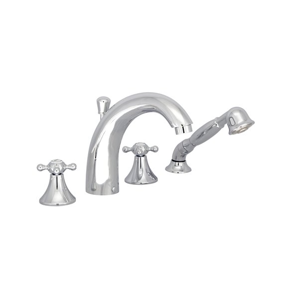 Baril B16-1431-01 NAUTICA B16 4-Piece Deck Mount Tub Filler With Hand Shower