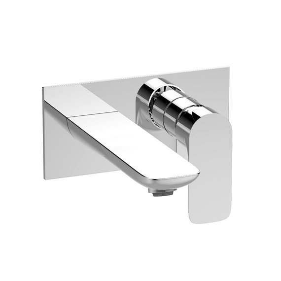 Baril B45-8100-00L SENS B45 Single Lever Wall-Mounted Lavatory Faucet, Drain Not Included