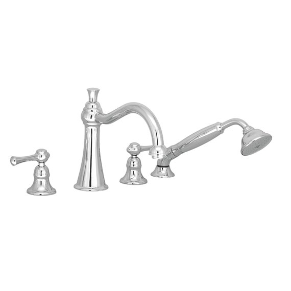 Baril B72-1401-01 TRADITION B72 4-Piece Deck Mount Tub Filler With Hand Shower