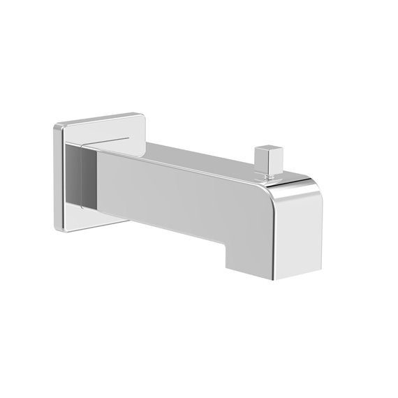 Baril BEC-0520-84  Square 7" Tub Spout With Diverter