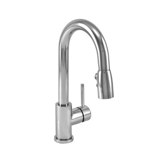 Baril CUI-2040-02L  Single Hole Bar / Prep Kitchen Faucet With 2-Function Pull-Down Spray