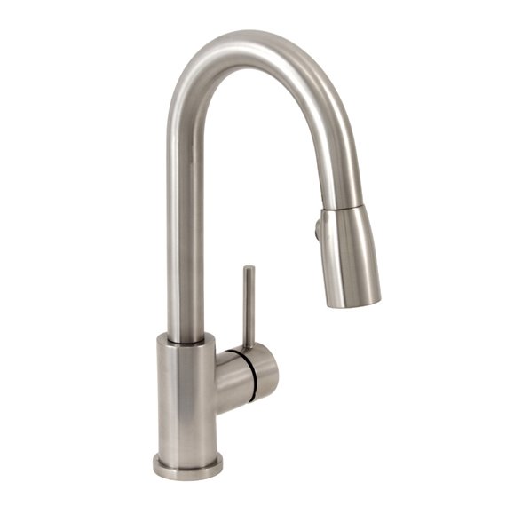 Baril CUI-2040-02L  Single Hole Bar / Prep Kitchen Faucet With 2-Function Pull-Down Spray