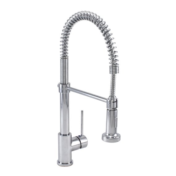 Baril CUI-9181-47L  Industrial Style Single Hole Kitchen Faucet With 2-Function Spray