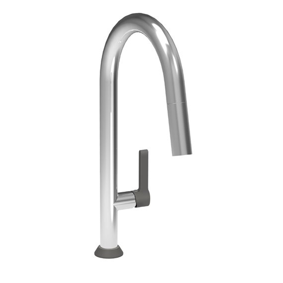 Baril CUI-9340-02L  High Single Hole Kitchen Faucet With 2-Function Pull-Down Spray