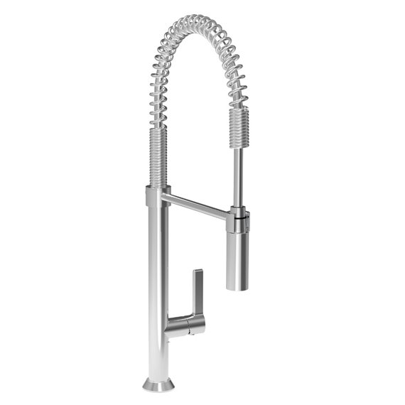 Baril CUI-9380-02L  Industrial Style, Single Hole Kitchen Faucet With 2-Function Spray