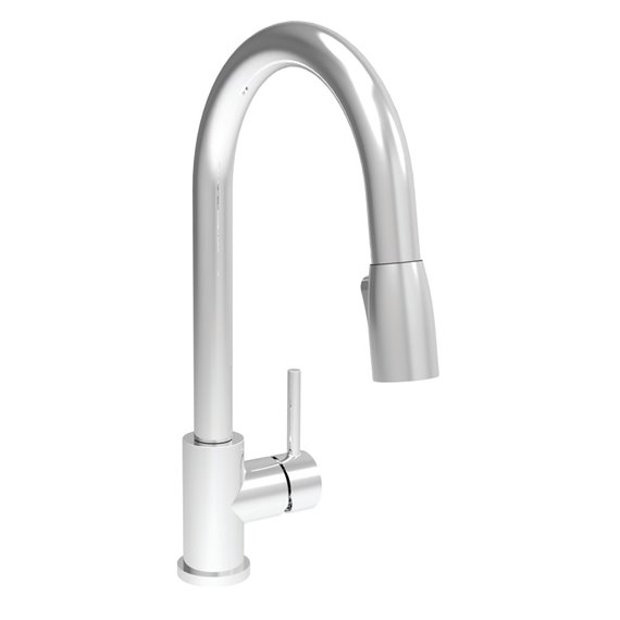 Baril CUI-9540-09L  Modern Single Hole Kitchen Faucet With Single Lever And 2-Function Pull-Down Spray