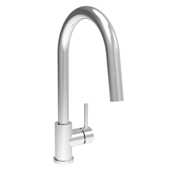 Baril CUI-9540-35L  Modern Single Hole Kitchen Faucet With Single Lever And 2-Function Pull-Down Spray