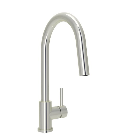 Baril CUI-9540-35L  Modern Single Hole Kitchen Faucet With Single Lever And 2-Function Pull-Down Spray