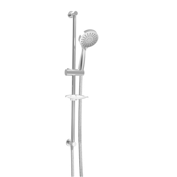Baril DGL-2175-23  Zip 3-Spray Sliding Shower Bar With Built-In Elbow Connector