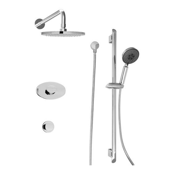 Baril PRO-3220-14 OVAL B14 Complete Thermostatic Shower Kit