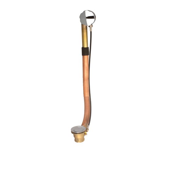 Baril REN-2007-10  Turn Control Cable-Operated Brass Bath Waste And Overflow Drain