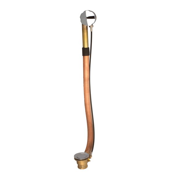 Baril REN-2707-11  27" Brass Automatic Waste And Overflow Drain