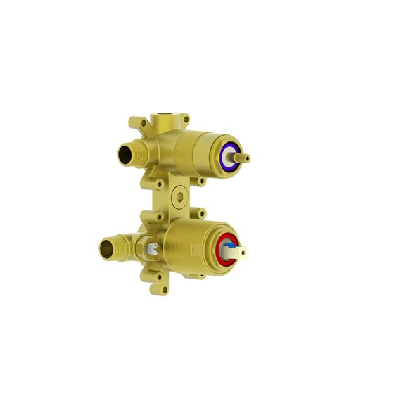 Baril RVA-9180-00  Pressure Balanced Rough With 2-Way Diverter (Shared Ports) - 1/2" Male Npt Or Welded Copper Connections 