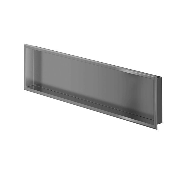 Zitta Stainless steel polished niche 48'' x 12'' x 3'' - 1219mm x 305mm x 76mm