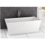 Zitta Alya white tub 63'' x 31½ x 23 5/8 chrome OVF