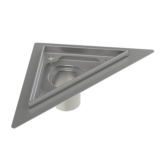 Zitta 6'' x 6'' triangular flange Edge SS channel with menbrane