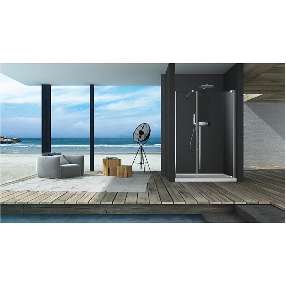 Zitta Amaly 42 chrome clear straight shower door