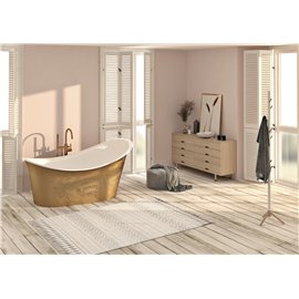 Slik Evora gold tub 72½ x 37 9/16 x 33½ gold OVF Elevation