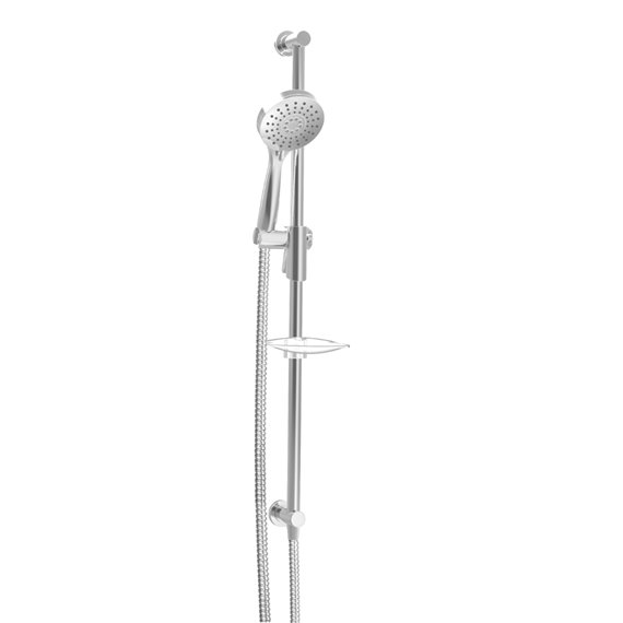 Baril DGL-2175-52 Zip+ 3-spray sliding shower bar with built-in elbow connector