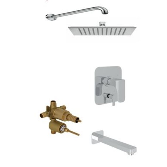 ROHL Quartile 2-Way Pressure Balance with Showerhead and Spout