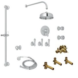 Perrin & Rowe Georgian Era Thermostatic Shower Kit with 3...