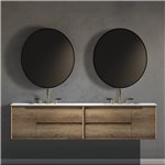 Virta Ashley 85 Inch Wall Hung Double Sink Vanity