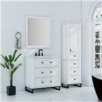 Virta Hampton 30 Inch Floor Mount Single Sink Vanity with Metal Legs