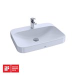 TOTO LT416G ARVINA RECTANGLE VESSEL LAV INSET 24" L